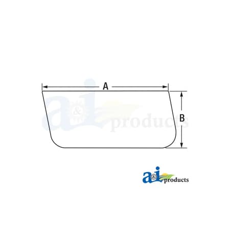 A & I Products Glass, Side Lower 37" x23" x2" A-7261608